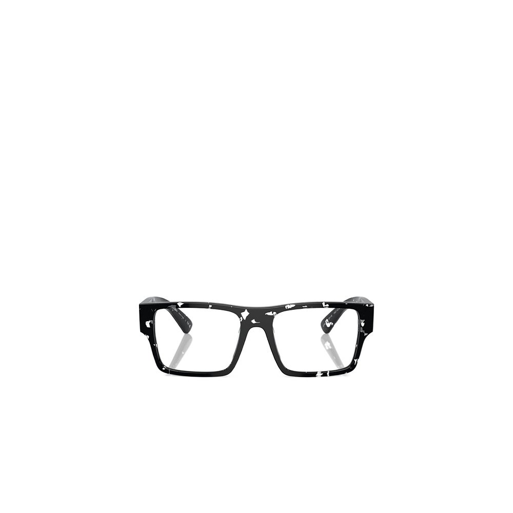 PRADA 男士太阳镜 PRA08V15O1O1 SS2024 黑色 logo标识平光镜