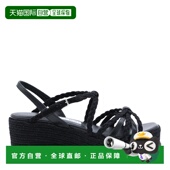 香港直邮潮奢 女士 Jimmy 1h可退 Choo 周仰杰 黑色麻底鞋 NYRA60