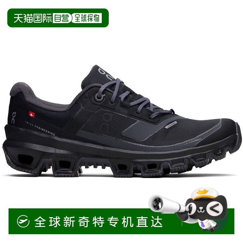 1h可退 香港直邮On 男士 黑色 Cloudventure DNA WP 运动鞋 3MD11