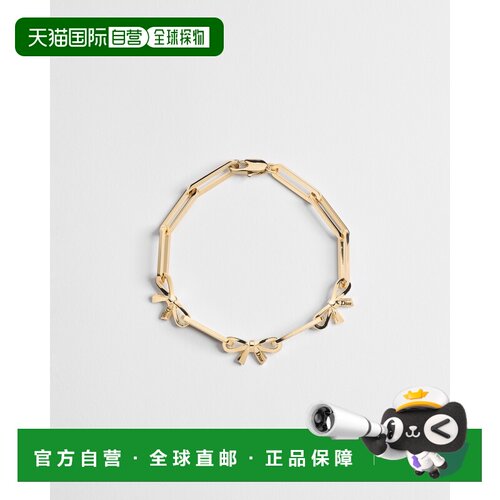 自营欧洲直邮Dior迪奥 Darling女士金色蝴蝶结手链