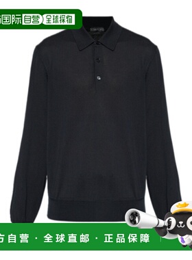 1h可退 香港直邮Tom Ford 翻领长袖POLO衫 KPL050 YMC040