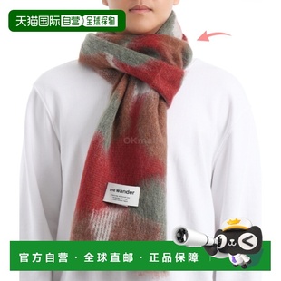 5745287113 韩国直邮AND 棕色混合 混色毛绒针织披肩 WANDER