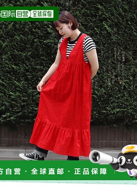 1h可退 日本直邮Dot＆Stripes 女装 全棉交织jacquard无袖连衣裙