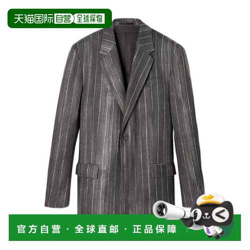 香港直邮Versace PASTEL PINSTRIPE羊毛西装外套 10067131A04624