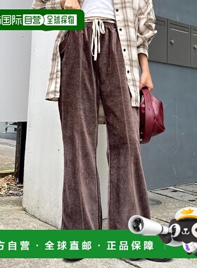 1h可退 日本直邮CIAOPANIC TYPY 女装 松紧腰 绒面感阔腿裤 侧袋