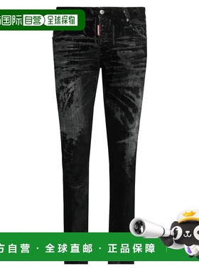 1h可退 香港直邮Dsquared2 二次方 男士 牛仔长裤 black黑色 舒适
