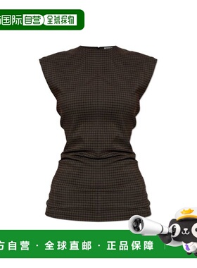 1h可退 香港直邮Acne Studios 艾克妮 女士 无袖格子上衣 AC0775