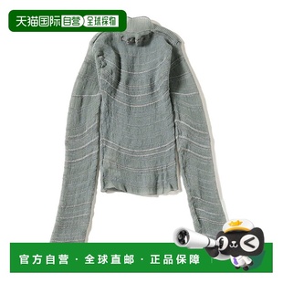 毛衣 1h可退 女士条纹透视针织短款 Wire 611511172 日本直邮Nadia