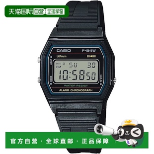 手表男款 轻量薄型 黑色 84W Casio卡西欧 1QJH 日本直邮