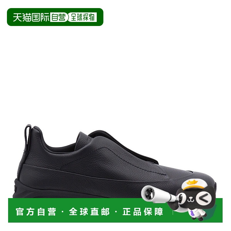 1h可退 香港直邮zegna 杰尼亚 男士 MONTE 黑色运动鞋 LHSOFS8106