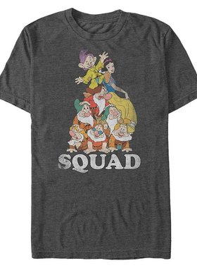 Fifth Sun|迪士尼男士白雪公主小矮人小队目标短袖 T 恤