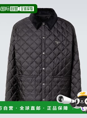 1h可退 香港直邮潮奢 Prada 普拉达 男士 Re-Nylon 绗缝夹克