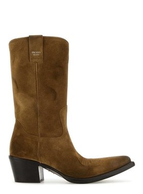 潮奢 Prada 普拉达 女士 徽标印花靴 1U001OF045054