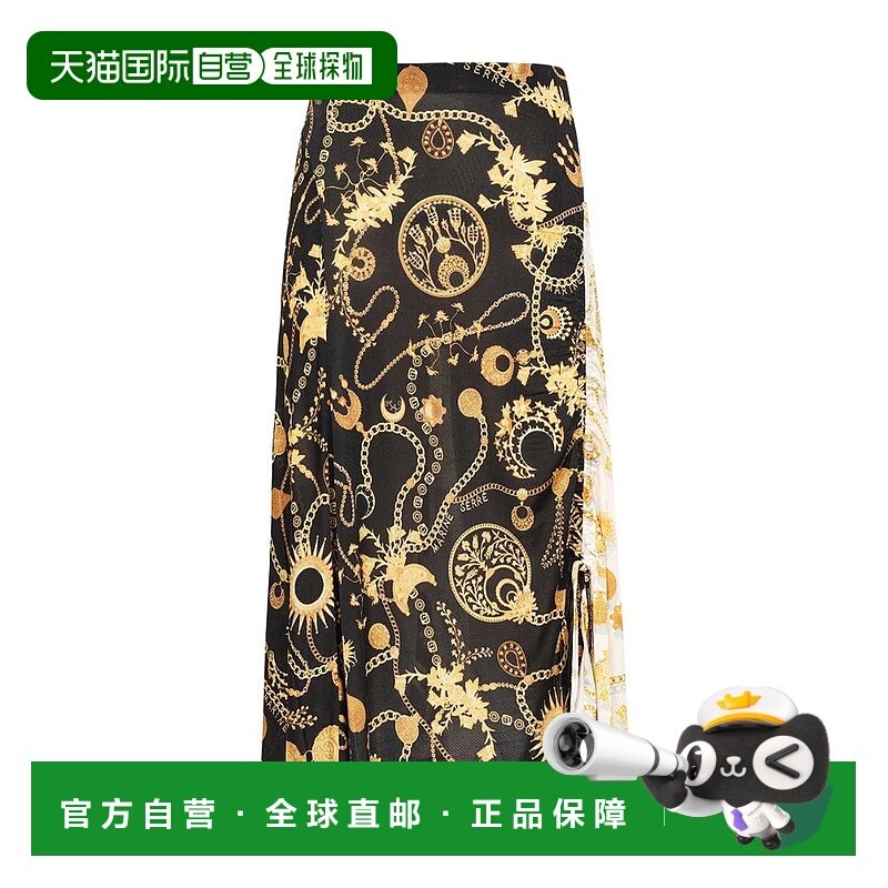 香港直邮MARINE SERRE 女士半身裙 S096SS23W00 SS2023 黑色