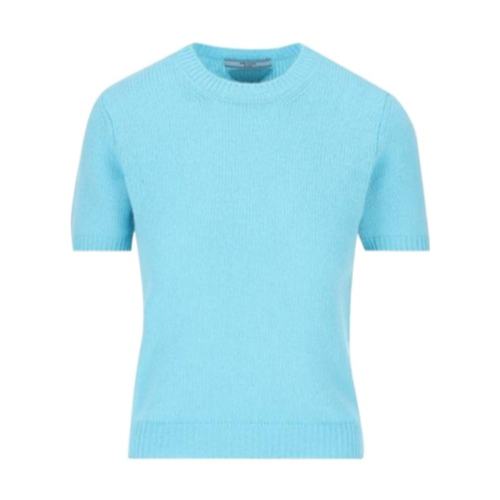 PRADA 女士针织毛衣 P24I2R15O5F0076 AW2024 蓝色 短袖毛衣