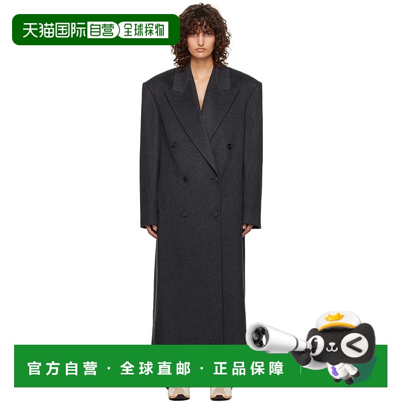 香港直邮潮奢 The Row 女士 灰色 Harisi 羊绒西装大衣 8409W2842