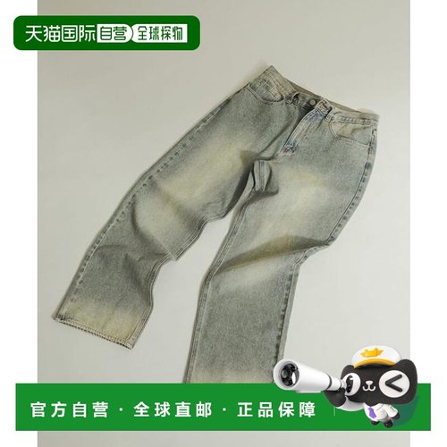 1h可退 日本直邮官方授权 SENSE OF PLACE 硬质水洗牛仔宽腿裤