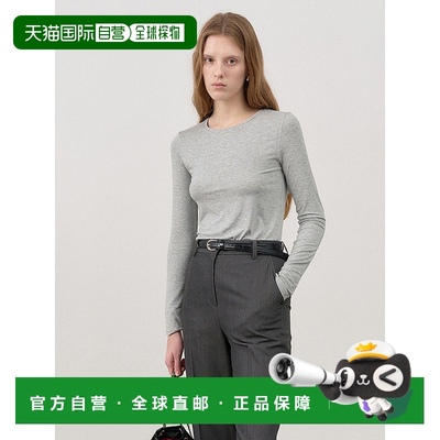 韩国直邮Dunst秋冬24年新品法式复古经典中性风韩版T恤UDTS4C202G