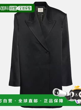 1h可退 香港直邮KHAITE 女士 Ray 宽松款大衣 black黑色 舒适时尚