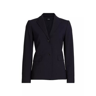 Theory|修身羊毛西装外套