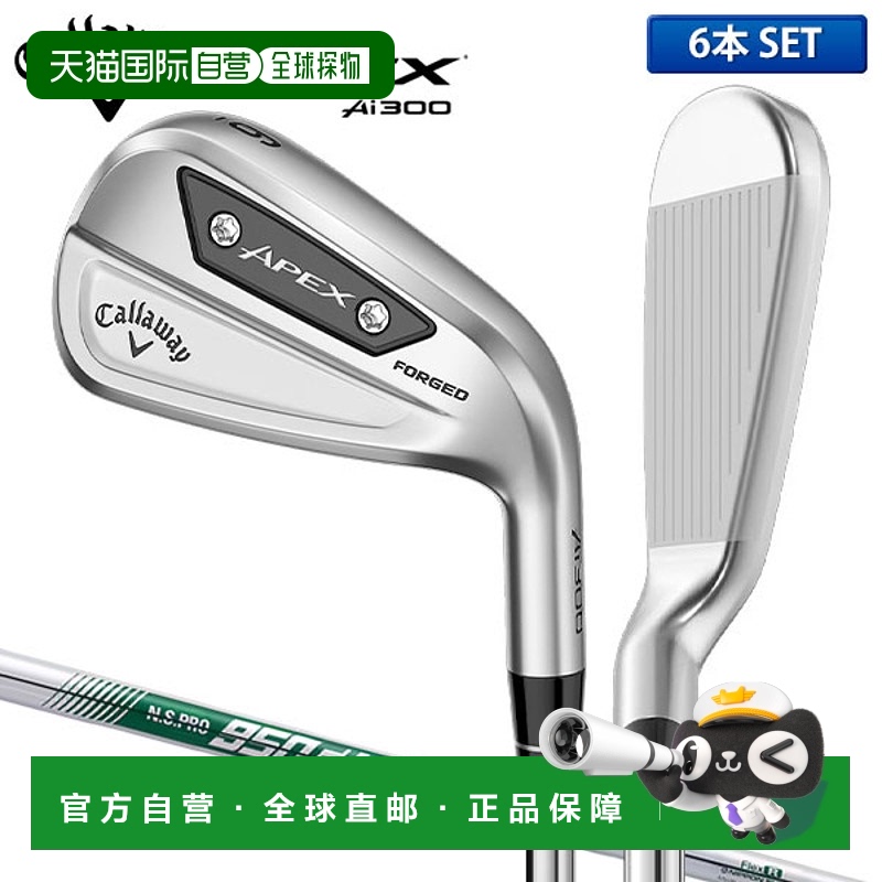 日本直邮Callaway APEX Ai300 铁杆套装 6 件套 (5-P) NS Pro 950