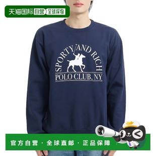 深海军蓝 韩国直邮Sporty&Rich 圆领衫 Club ST071612252 Polo