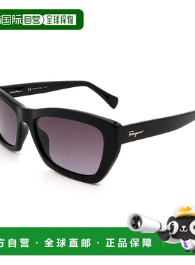 自营 FERRAGAMO太阳镜SF958S-001-559-135非极化-黑色 美国奥莱直