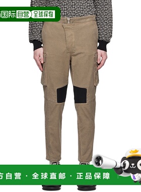 1h可退 香港直邮Balmain 巴尔曼 男士 绿色 Insert 工装裤 AH1MH1