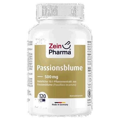 欧洲直邮德国彩恩ZeinPharma西番莲花500mg安睡助眠睡眠镇静120粒