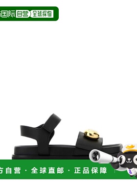 香港直邮LOEWE 罗意威 女士 Pebble 黑色皮质凉鞋 L815465XB7BLAC