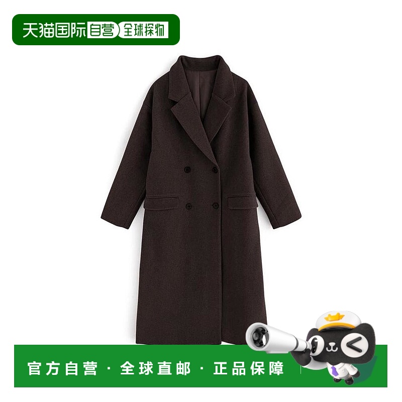 日本直邮日潮 GRL 仿羊毛双排扣切斯特大衣k9298d