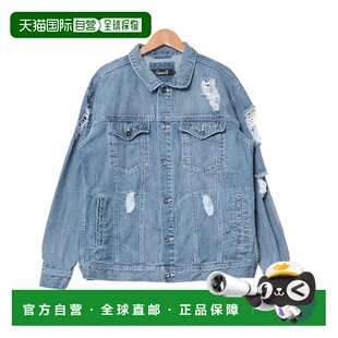1h可退 日本直邮CavariA男女同款大版型损毁设计牛仔夹克 时尚潮