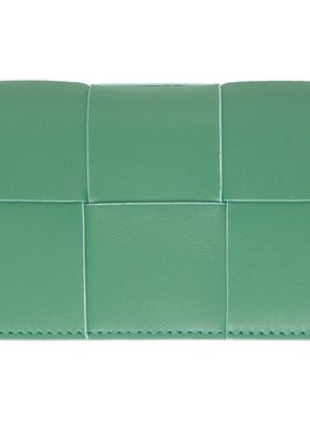 bottegaveneta葆蝶家女士绿色卡包时尚潮流经典百搭