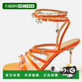 Camil Neon 自营Mach Leather Mach Patent Bow Orange Crystal