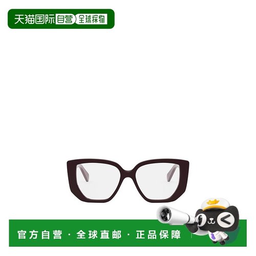 香港直邮CELINE 女士眼镜 CL50146I048 SS2025 黑色 全框平光镜