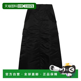1h可退 香港直邮Sacai 女士 斜紋裙 SCW305 black黑色 舒适时尚