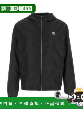 1h可退 香港直邮Fendi 芬迪 男士 连帽夹克 FAA960AU94 black黑色