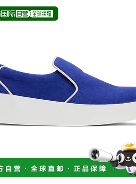 1h可退 香港直邮潮奢 J.W. Anderson 男士 蓝色滚边运动鞋 ANM425