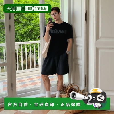 香港直邮ALEXANDER MCQUEEN 男士T恤 794673QTABT0570 AW2024