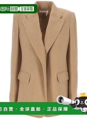 香港直邮CHLOÉ 女士外套 C23WVE0306926A AW2024 花色 无扣西装外