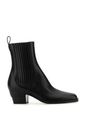 FENDI 女士靴子 8T8567NA7F0QA1 AW2024 黑色 BOOTIE VITELLO