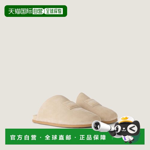 自营欧洲直邮Givenchy纪梵希 Puffy男士米色绒面革穆勒鞋拖鞋男鞋