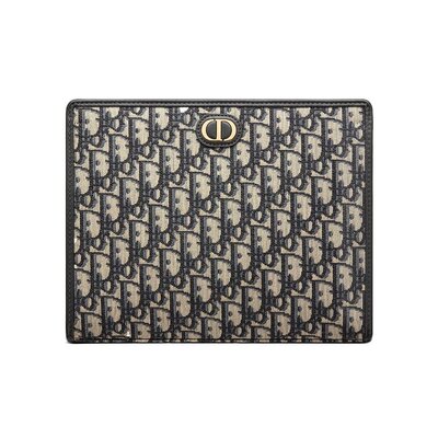 Dior 蓝色30 Montagne Oblique提花手拿包 S2107UTZQ