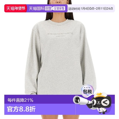 香港直邮Alexander Wang 亚历山大 王 女士 圆领长袖T恤 UCC32316