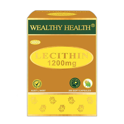 澳大利亚直邮WealthyHealth富康卵磷脂胶囊血管心脏肝脏健康200粒