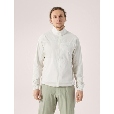 自营欧洲直邮Arcteryx始祖鸟 Squamish男士白色Tyono™尼龙防风夹