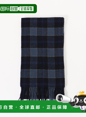 1h可退 日本直邮Barbour 男装 全羊毛格纹围巾 USC0001TN54 25098