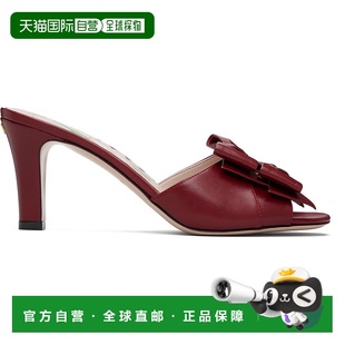 女士 红色 Leather 1h可退 凉鞋 华伦天奴 Bow 香港直邮valentino