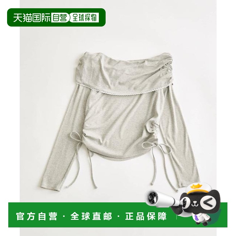 1h可退 日本直邮官方授权 OLIVE des OLIVE 皮克蕾丝露肩上衣新款