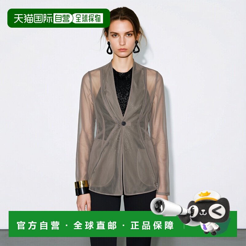 1h可退 香港直邮RICK OWENS 女士夹克 RP01F6703TUJS34 SS2026 浅 - 实物图